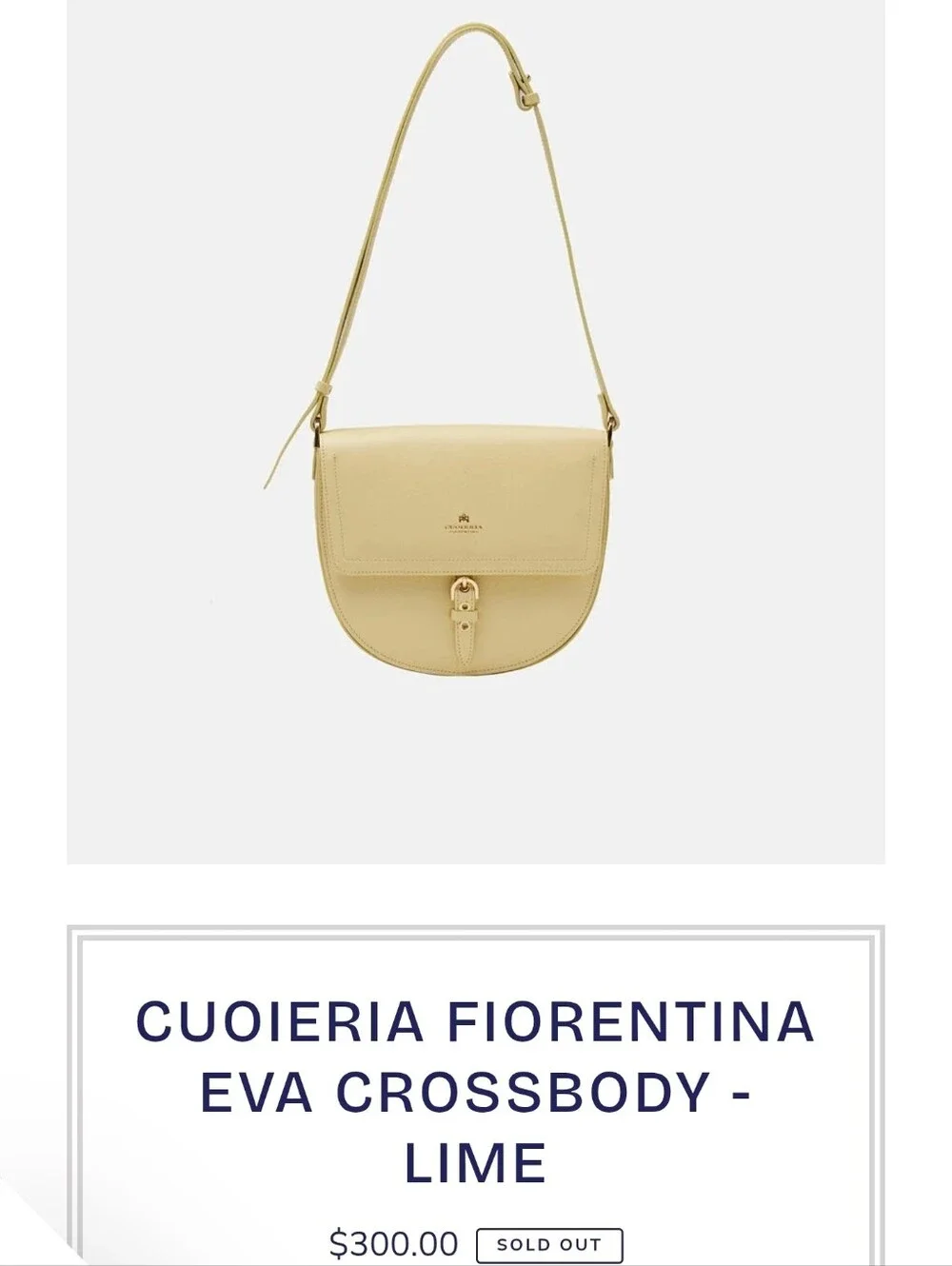 Cuoieria Made In Italy Crossbody Bag in Light Beige